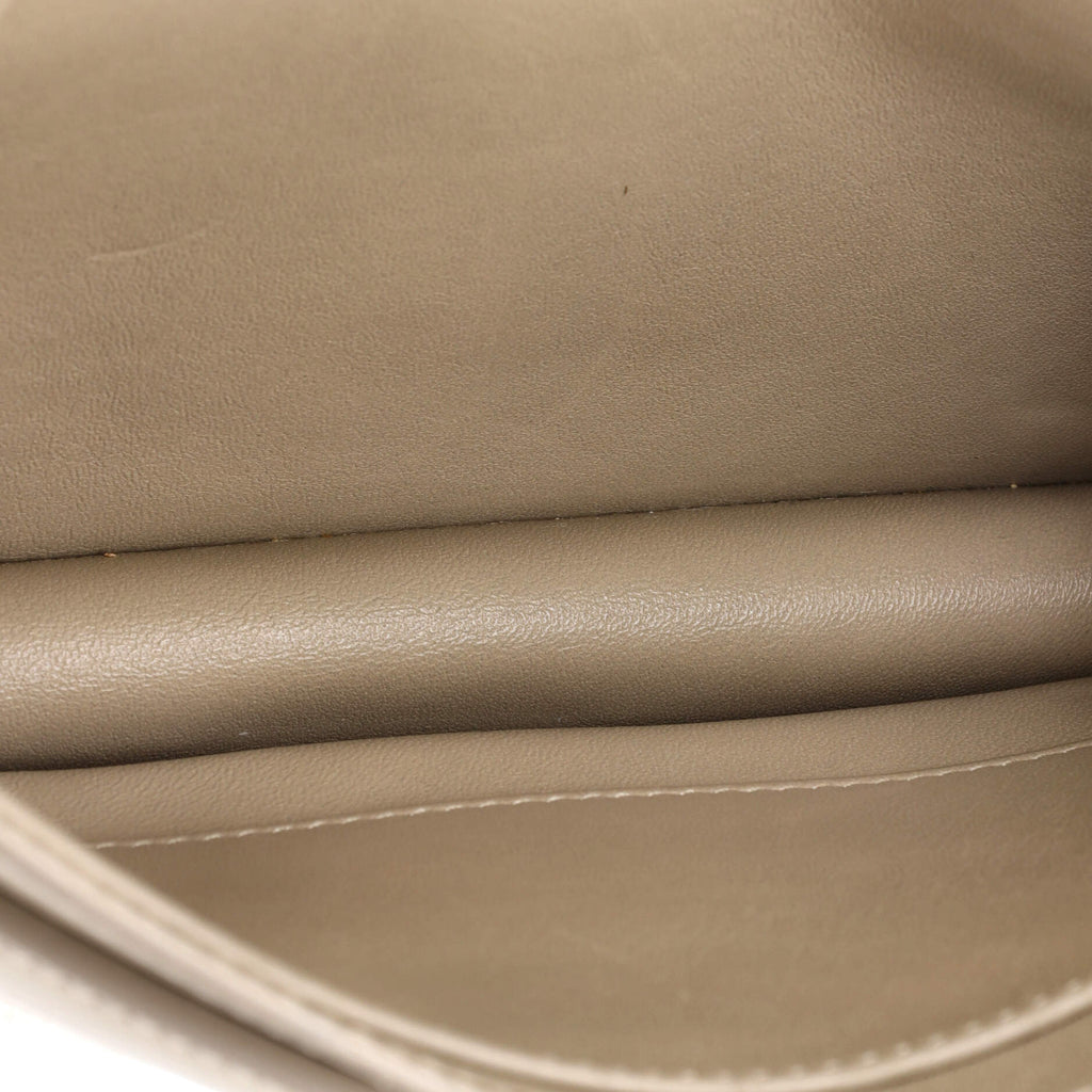 Cassandra Chain Shoulder Bag Canvas with Leather Small