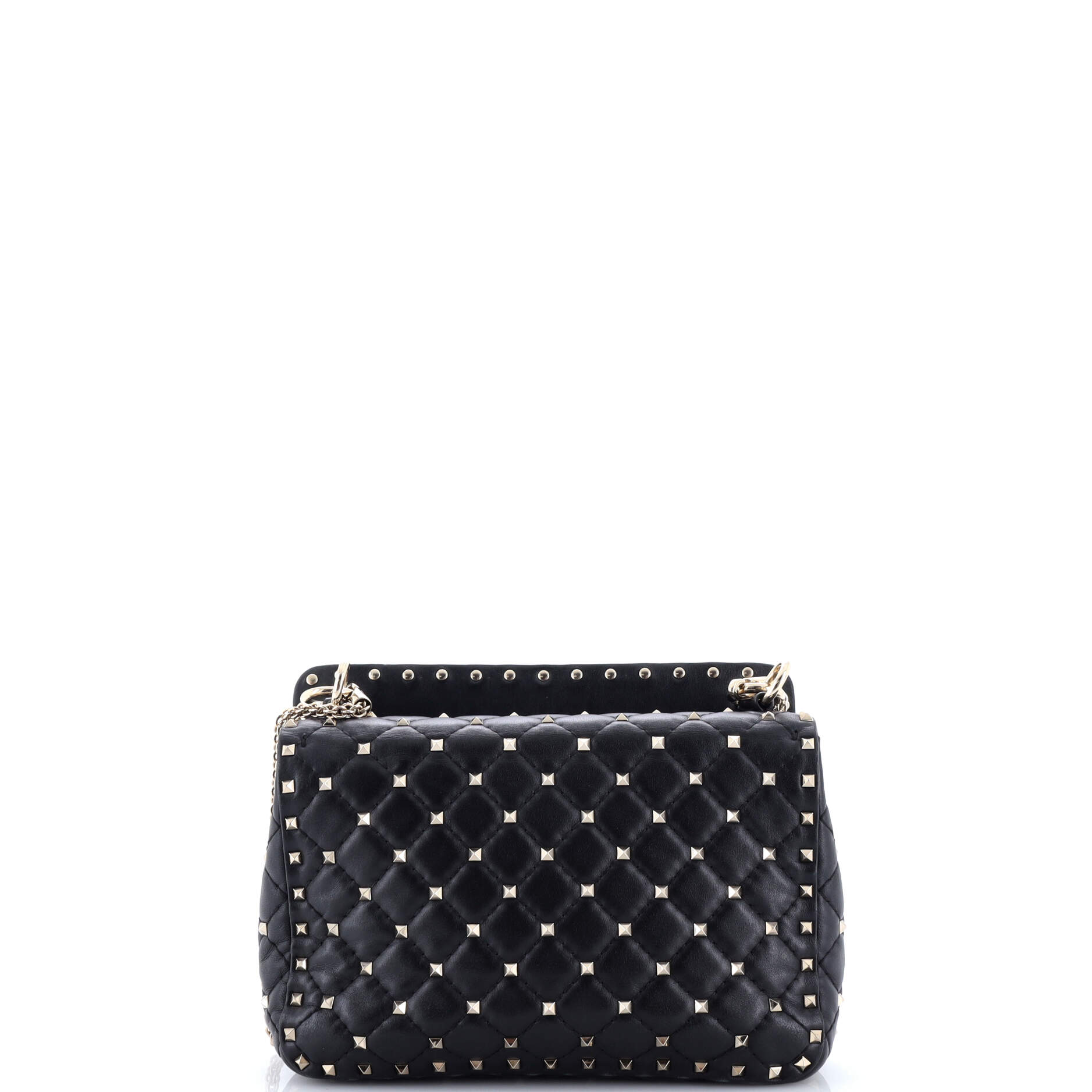 VLTN Rockstud Spike Flap Bag Quilted Leather Medium