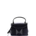 One Stud Top Handle Flap Bag Leather Mini