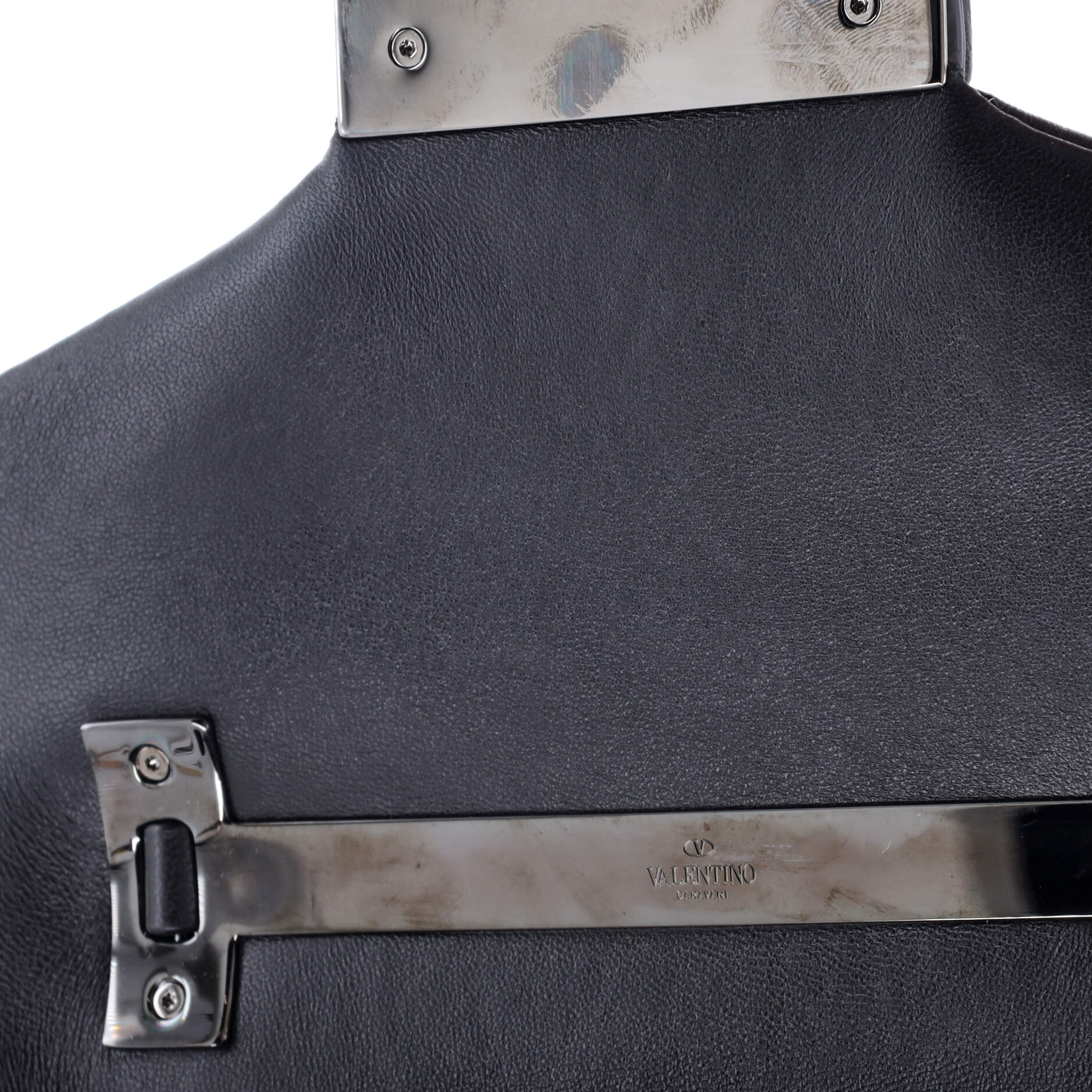 One Stud Top Handle Flap Bag Leather Mini