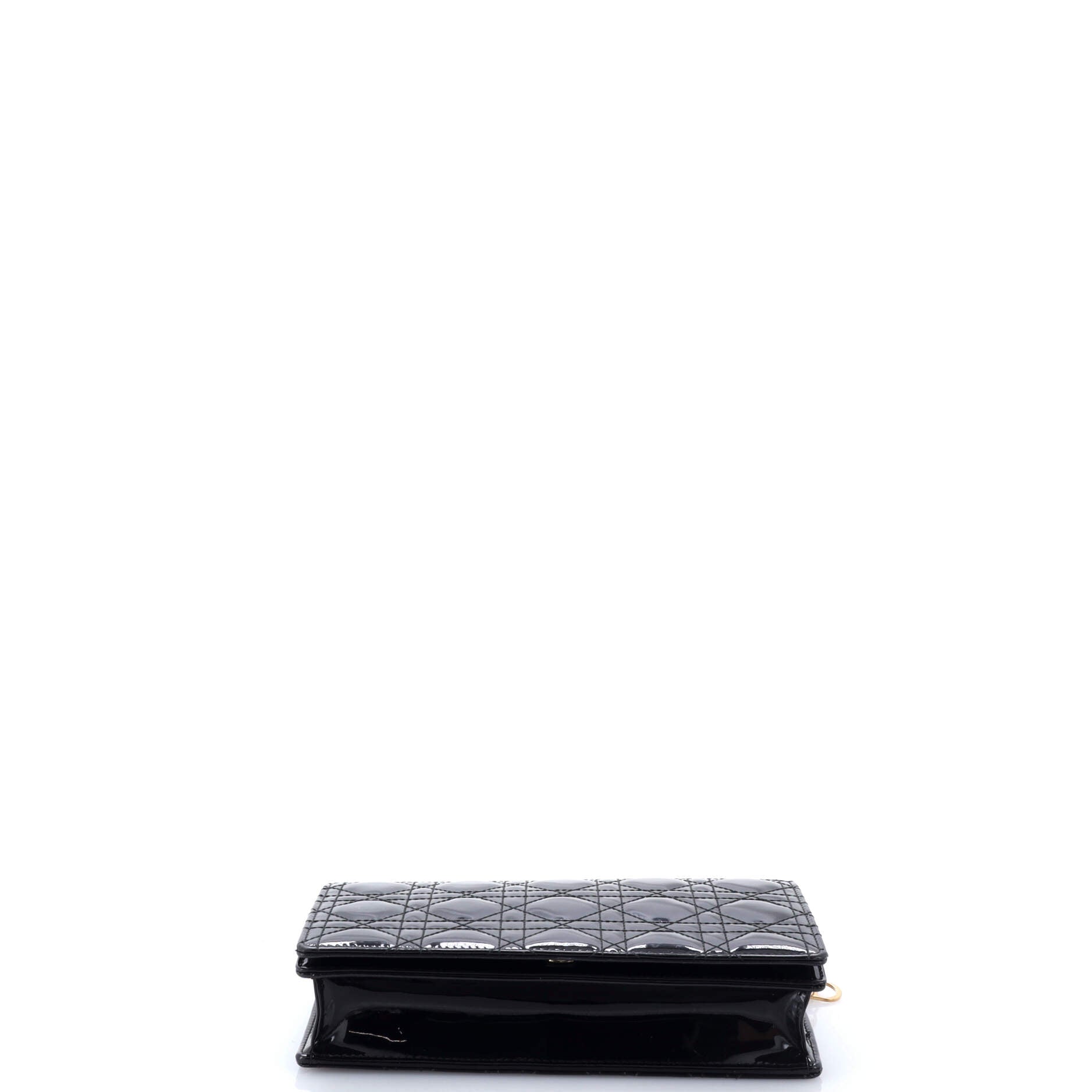 Lady Dior Clutch on Chain Cannage Quilt Patent