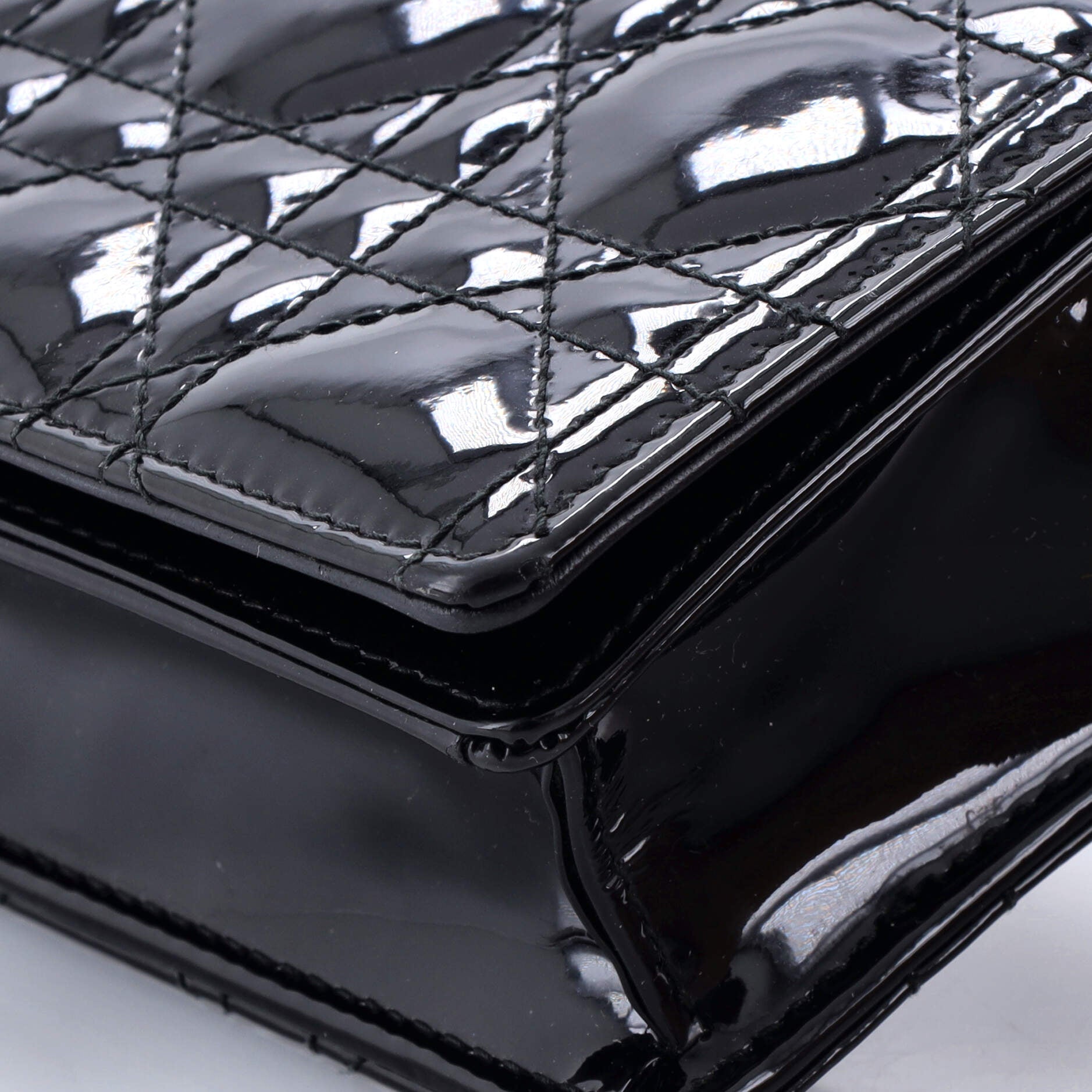 Lady Dior Clutch on Chain Cannage Quilt Patent