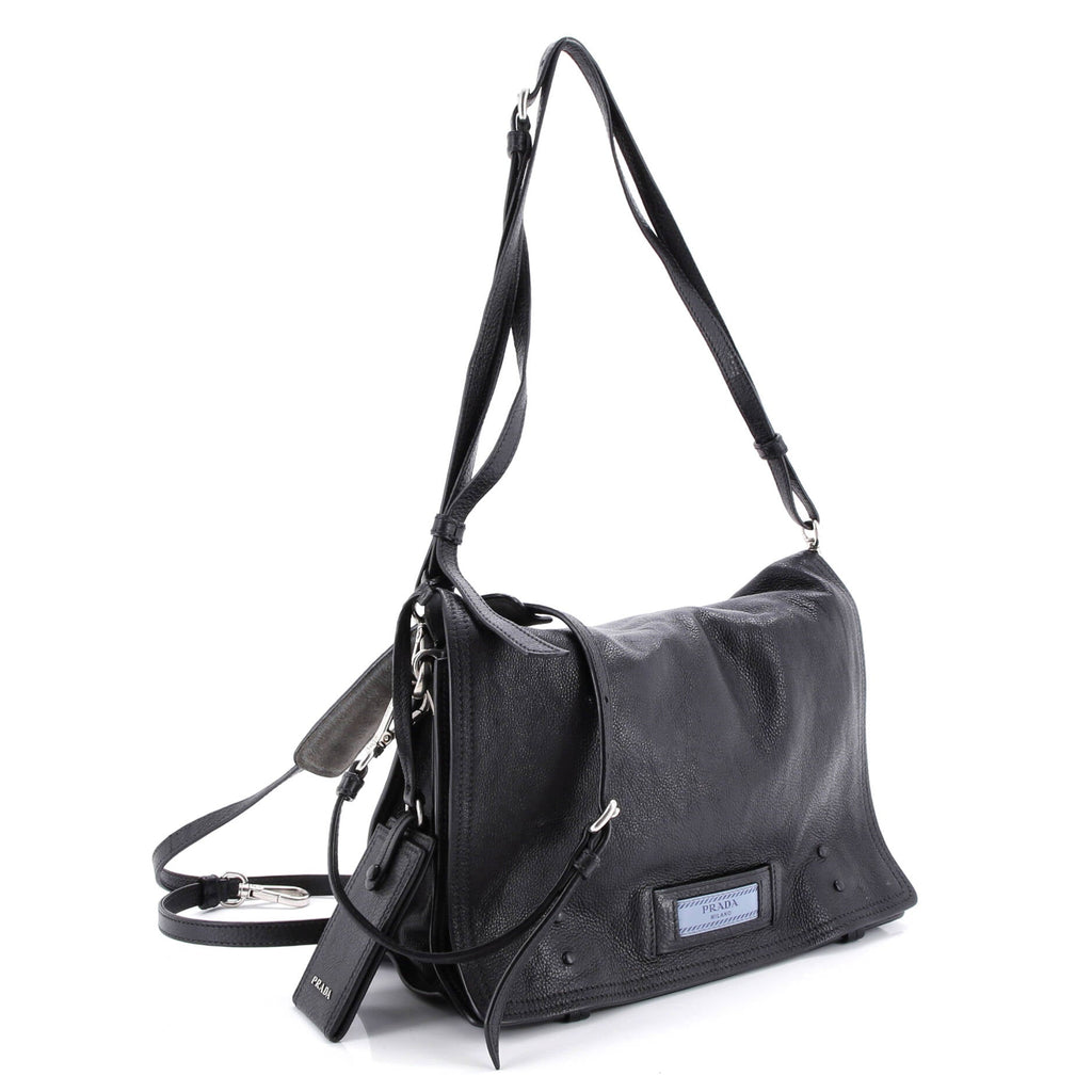 Etiquette Flap Bag Glace Calf Medium