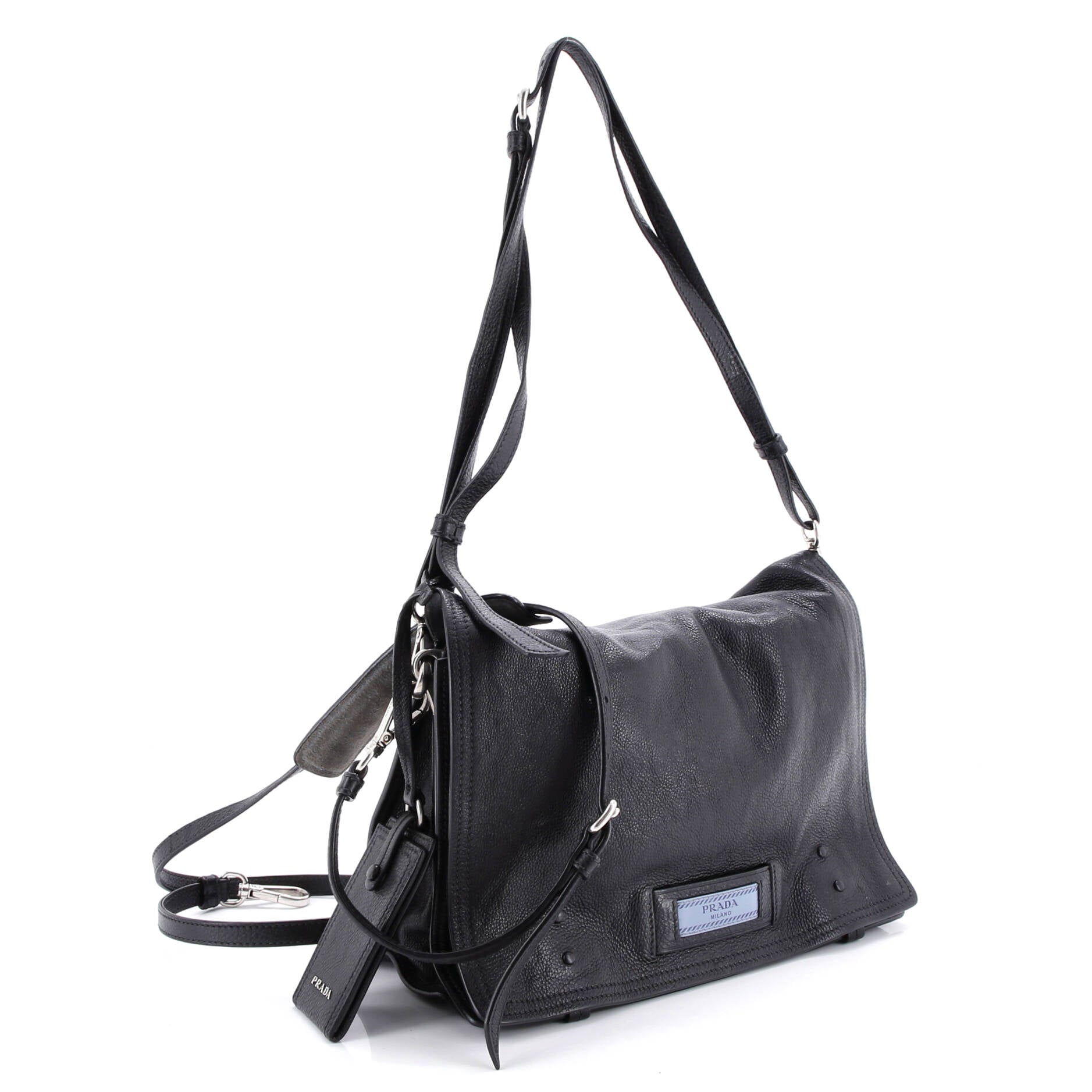 Etiquette Flap Bag Glace Calf Medium