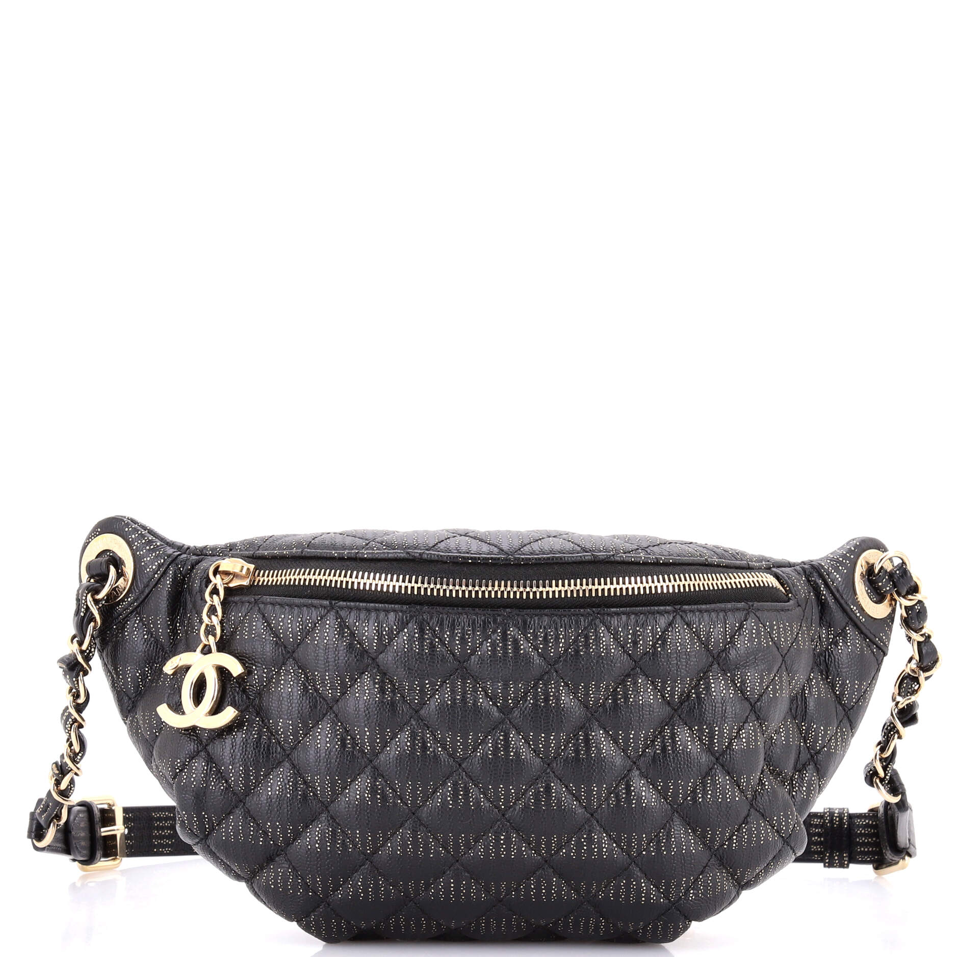 Banane Waist Bag Quilted Leather