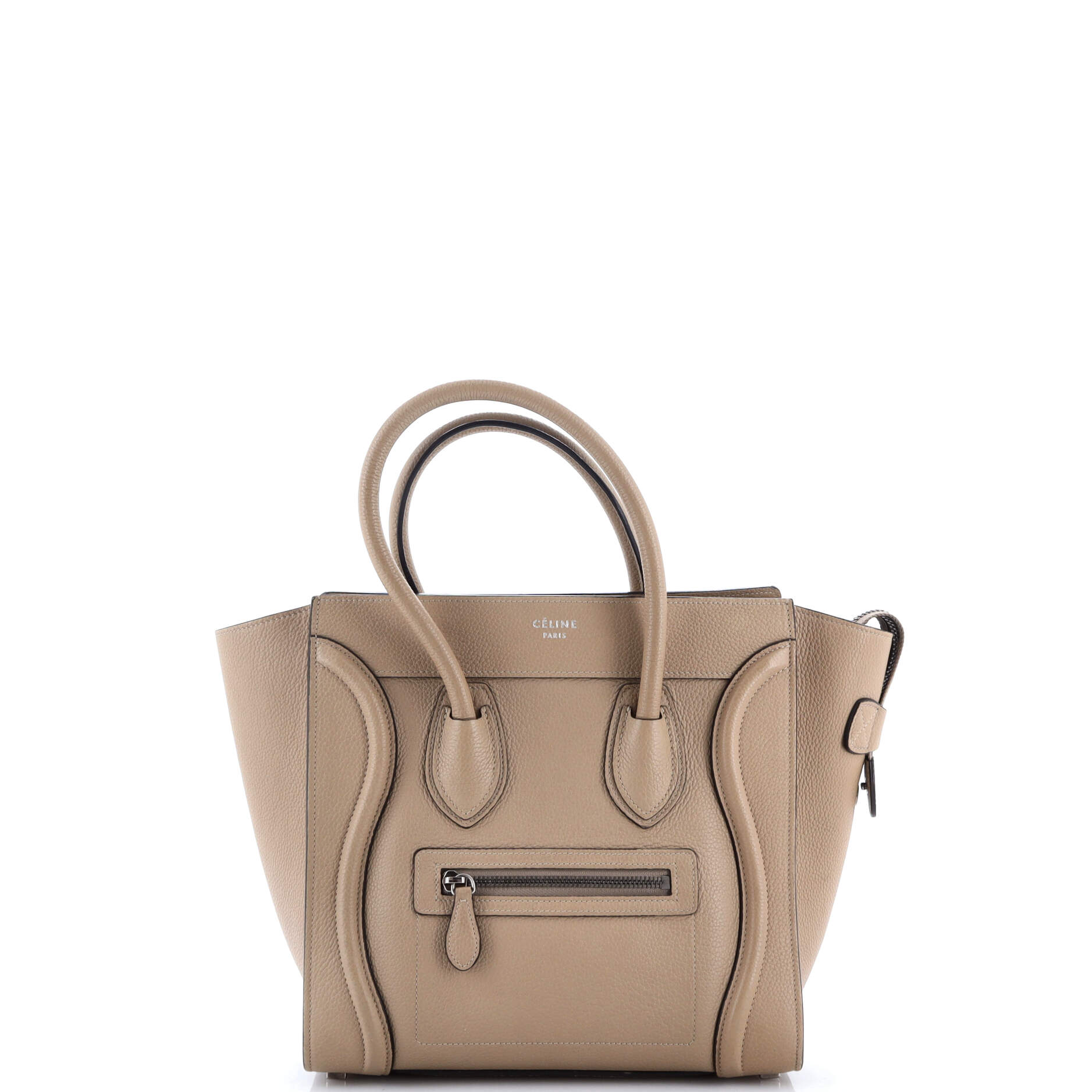 Luggage Bag Grainy Leather Micro