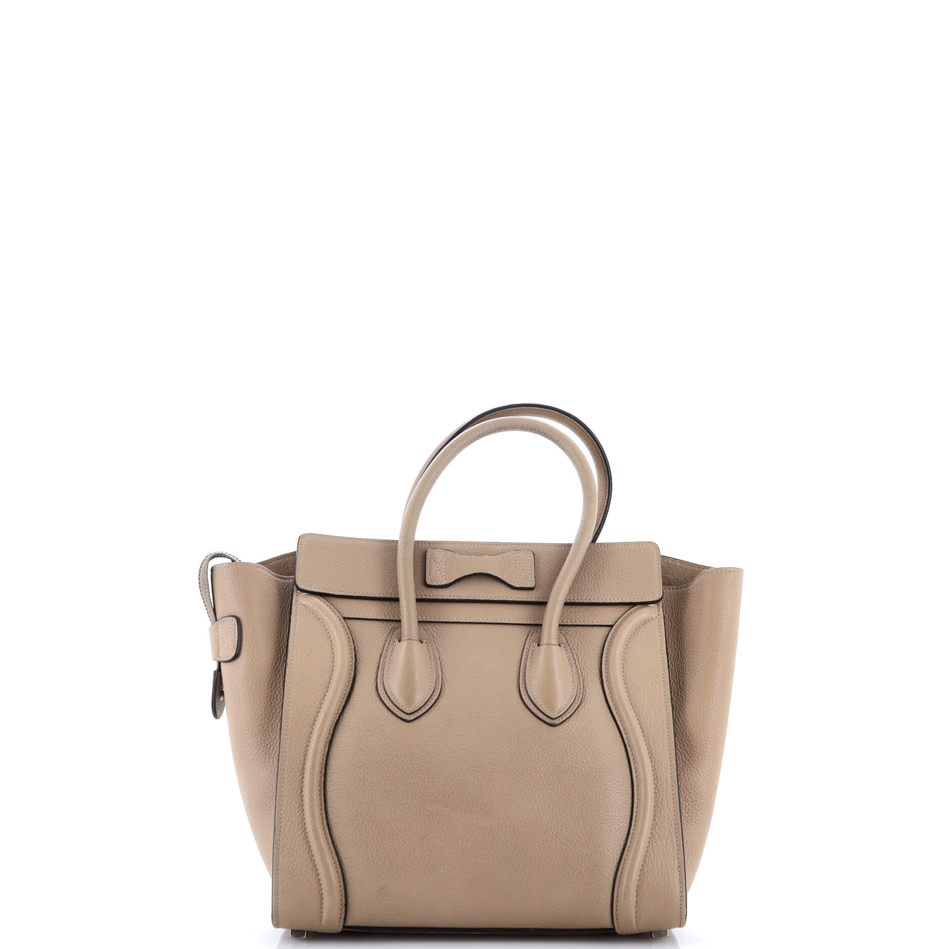 Luggage Bag Grainy Leather Micro