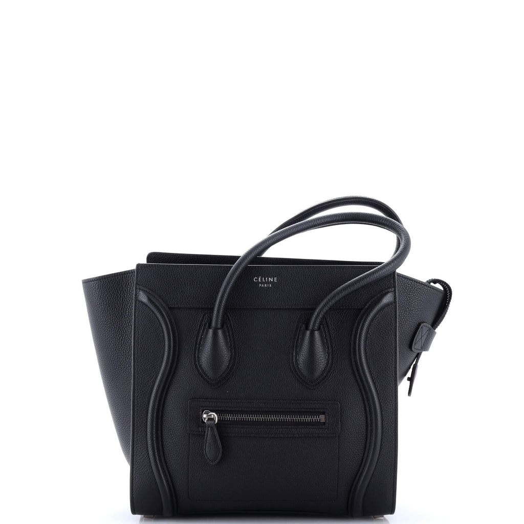 Luggage Bag Grainy Leather Micro