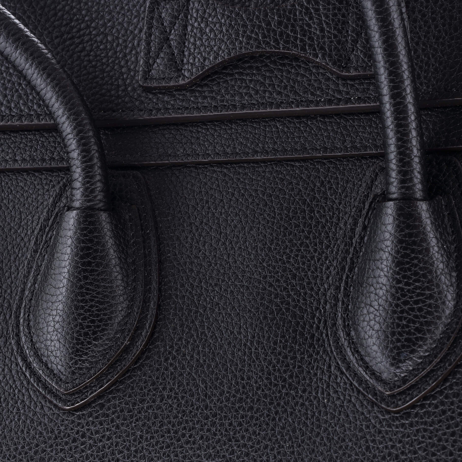 Luggage Bag Grainy Leather Micro