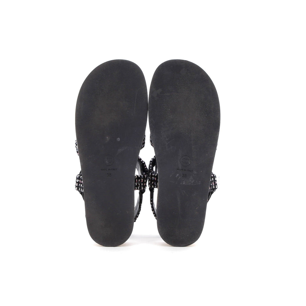 Women's Crystal CC Sandals Tweed