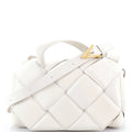 Top Handle Shoulder Bag Padded Maxi Intrecciato Leather