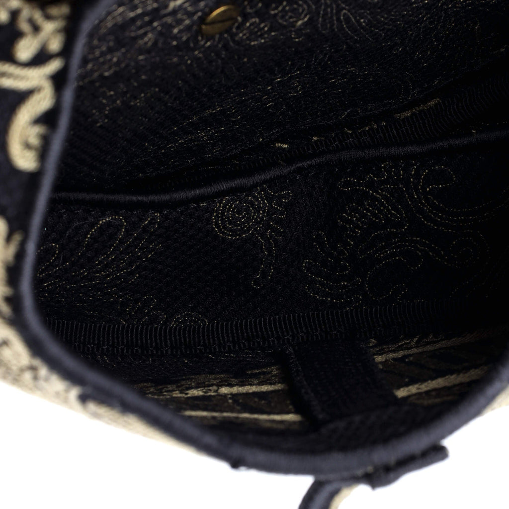 Saddle Bag Logo Embroidered Canvas Medium