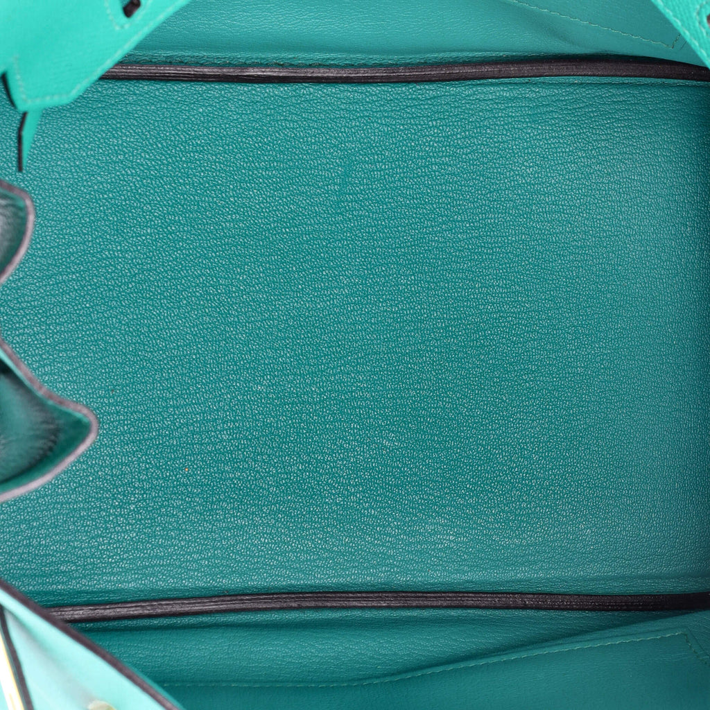 Birkin Handbag Bleu Paon Epsom with Gold Hardware 30