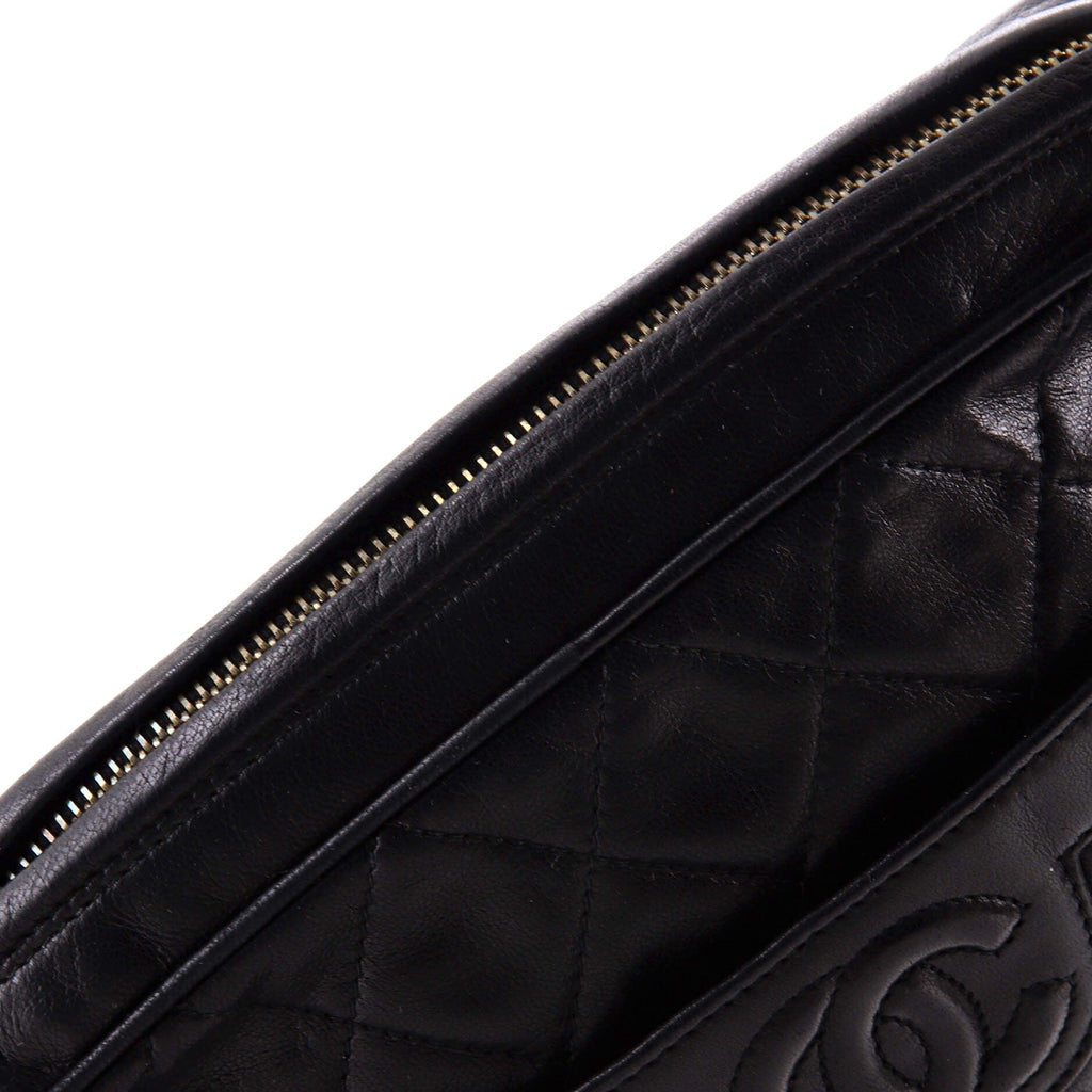 Vintage Camera Tassel Bag Quilted Leather Medium