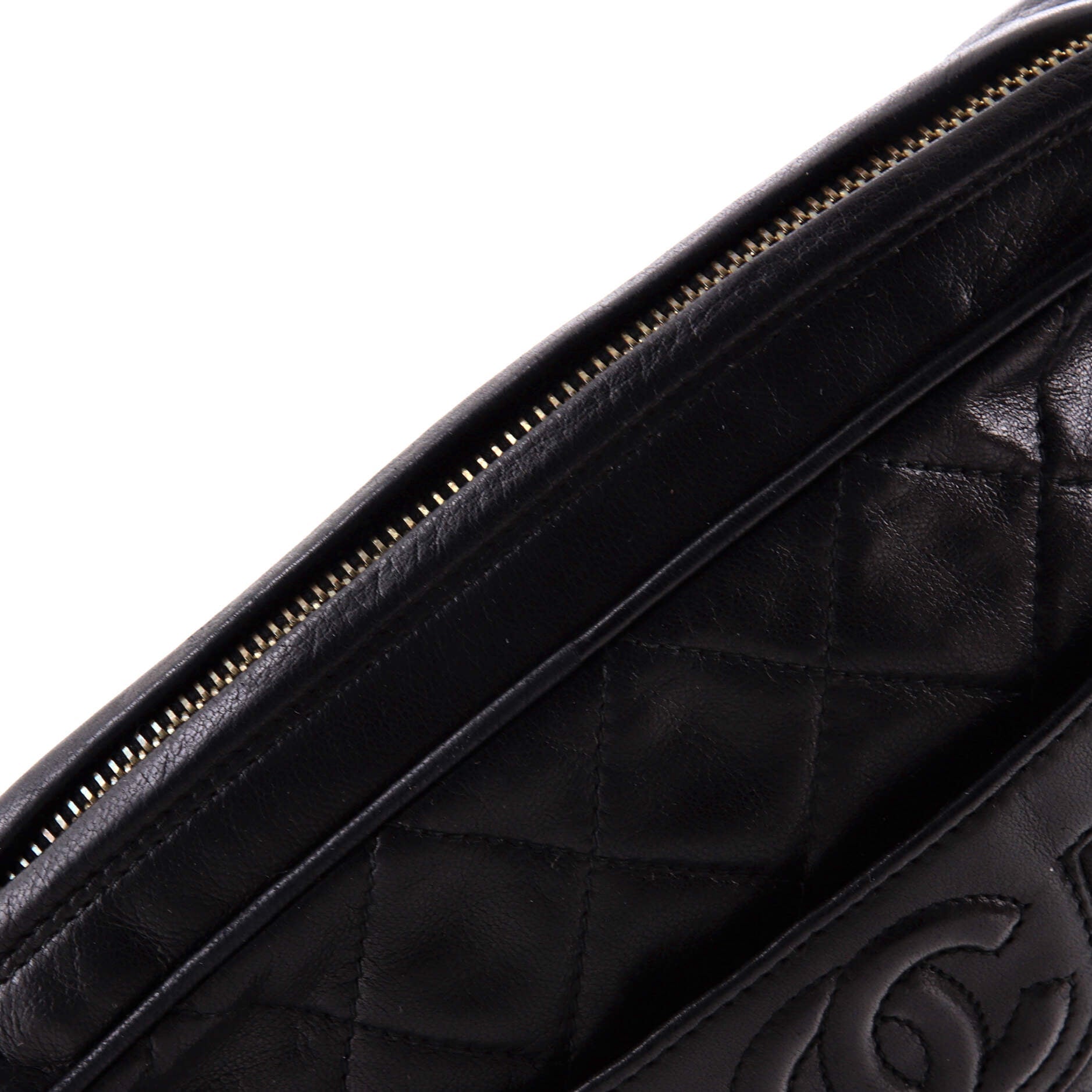 Vintage Camera Tassel Bag Quilted Leather Medium