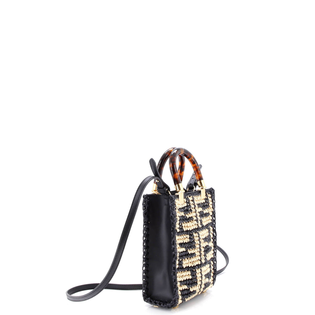 Sunshine Shopper Tote Zucca Raffia Mini