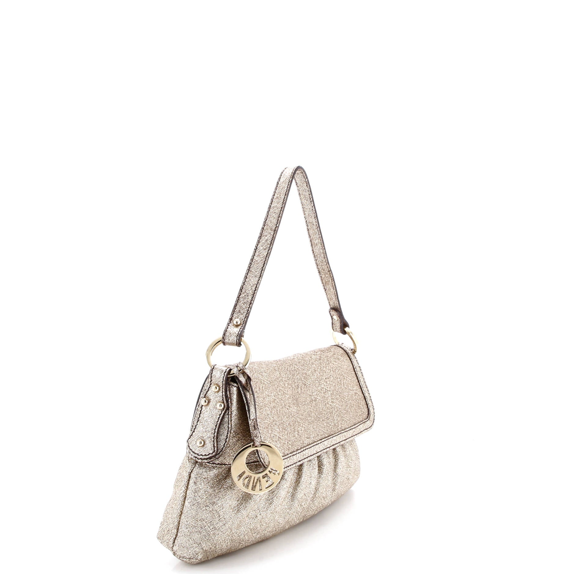 Chef Flap Bag Metallic Leather Small