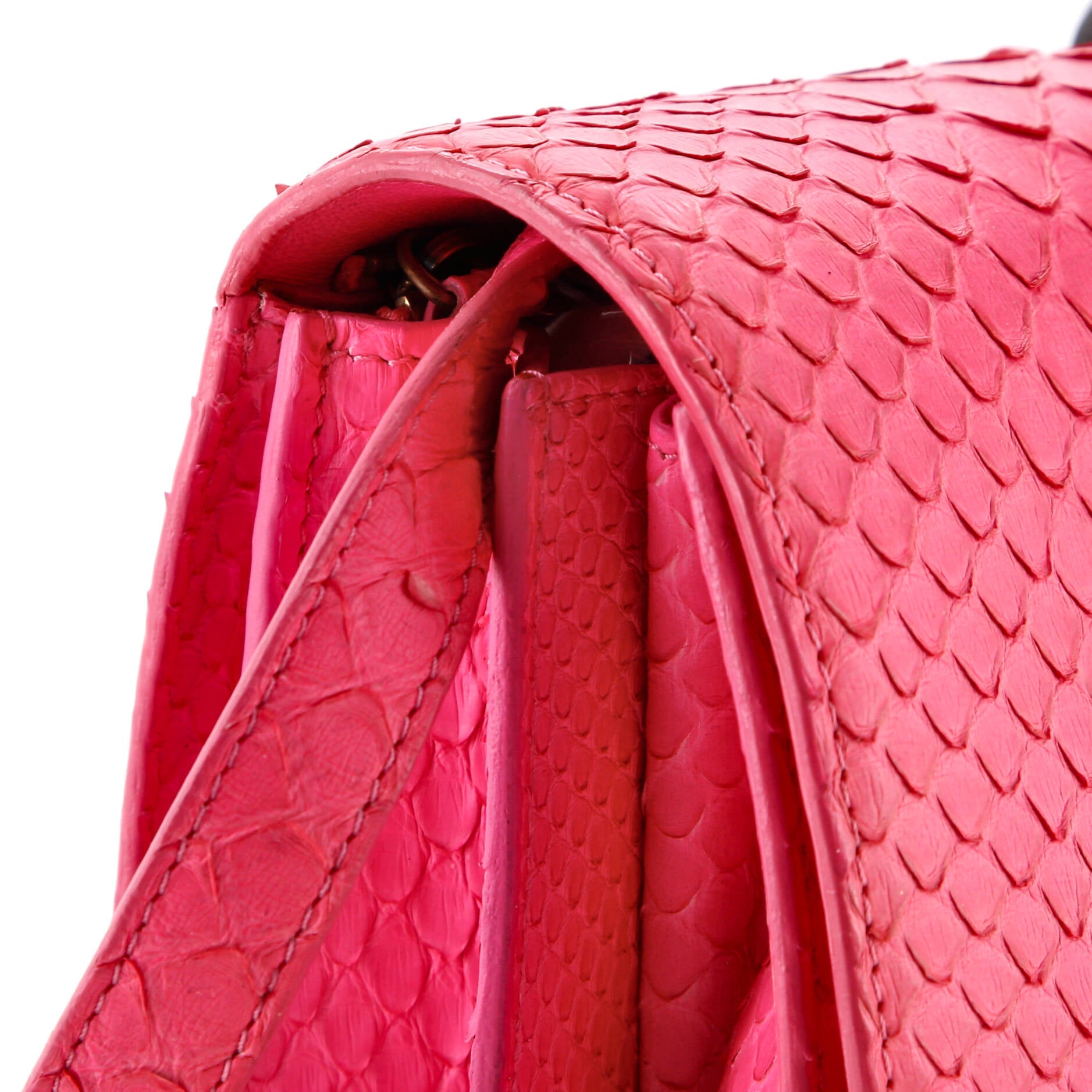 Classic Box Bag Python Medium