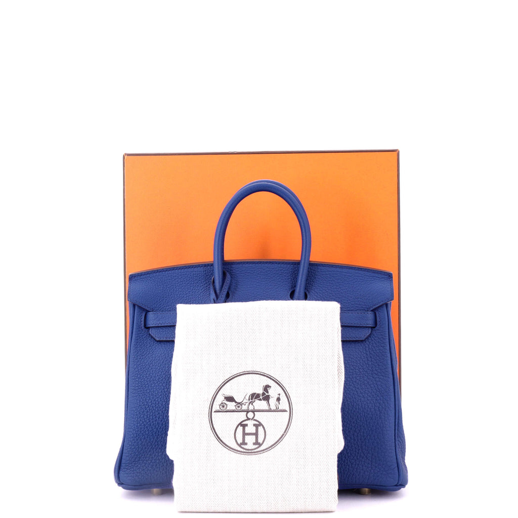 Birkin Handbag Bleu Royal Togo with Gold Hardware 25