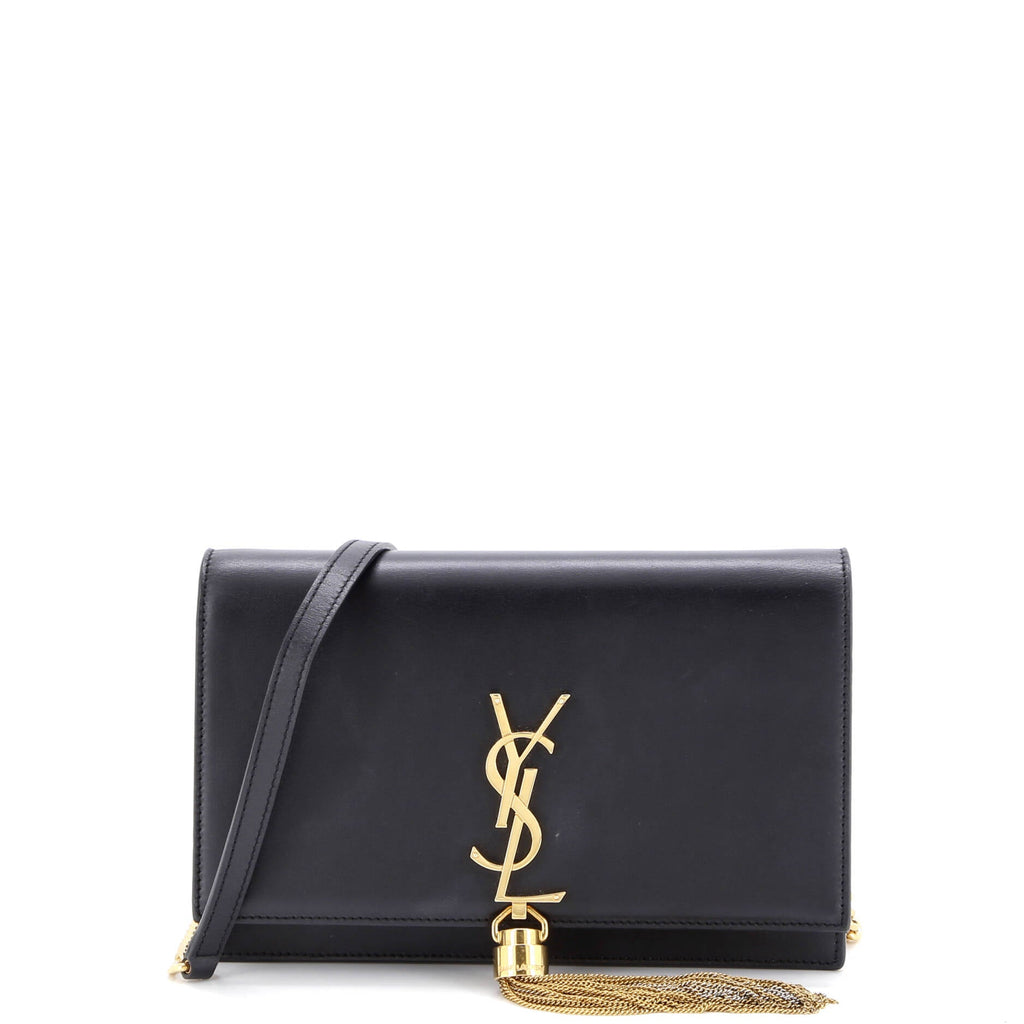 Classic Monogram Tassel Chain Wallet Leather