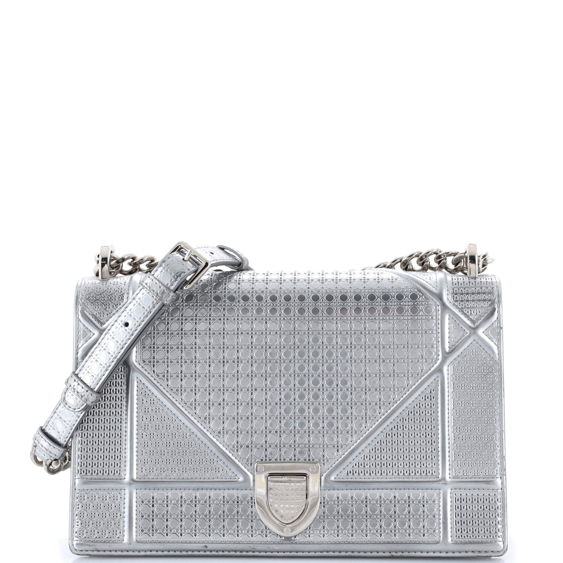 Diorama Flap Bag Cannage Embossed Calfskin Medium