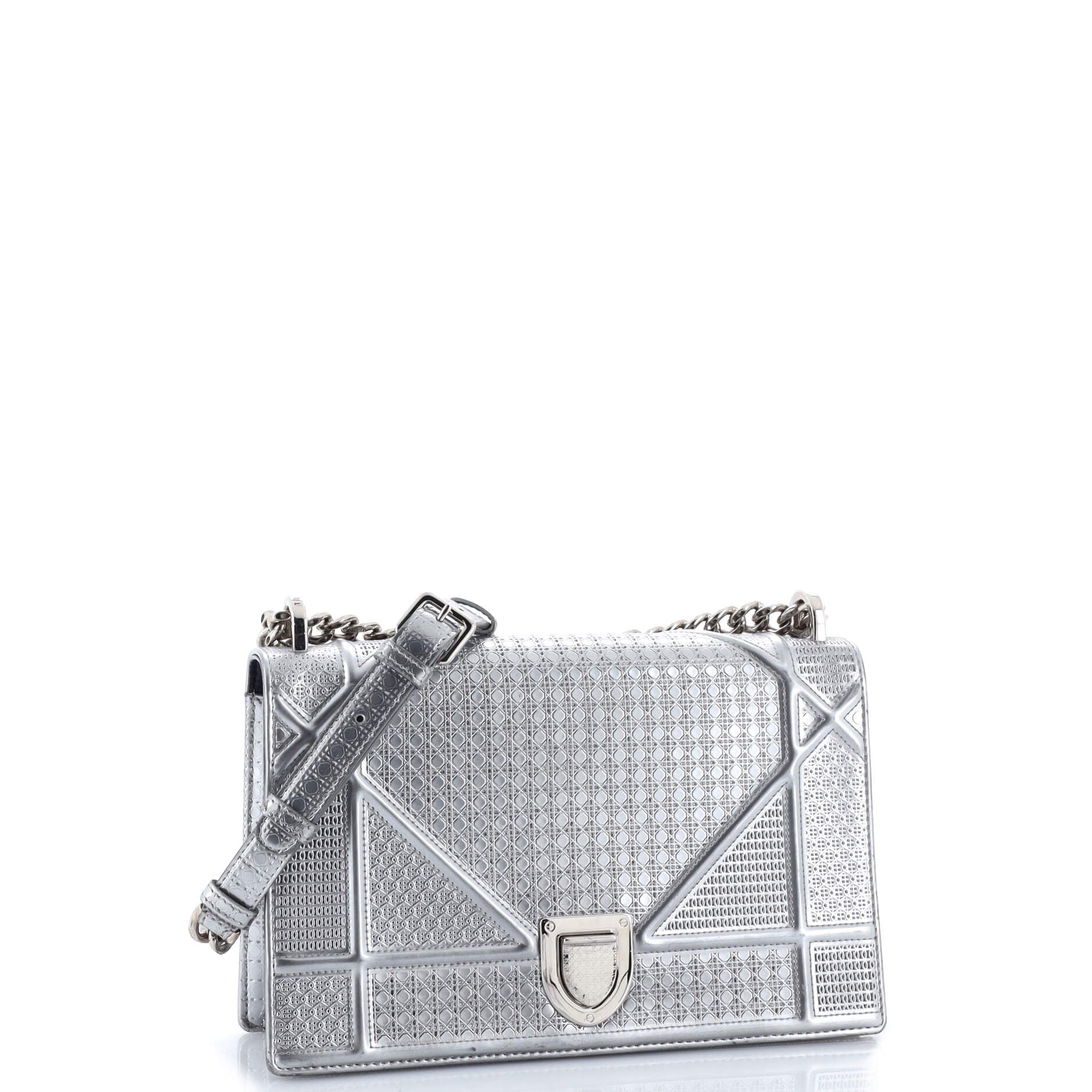 Diorama Flap Bag Cannage Embossed Calfskin Medium