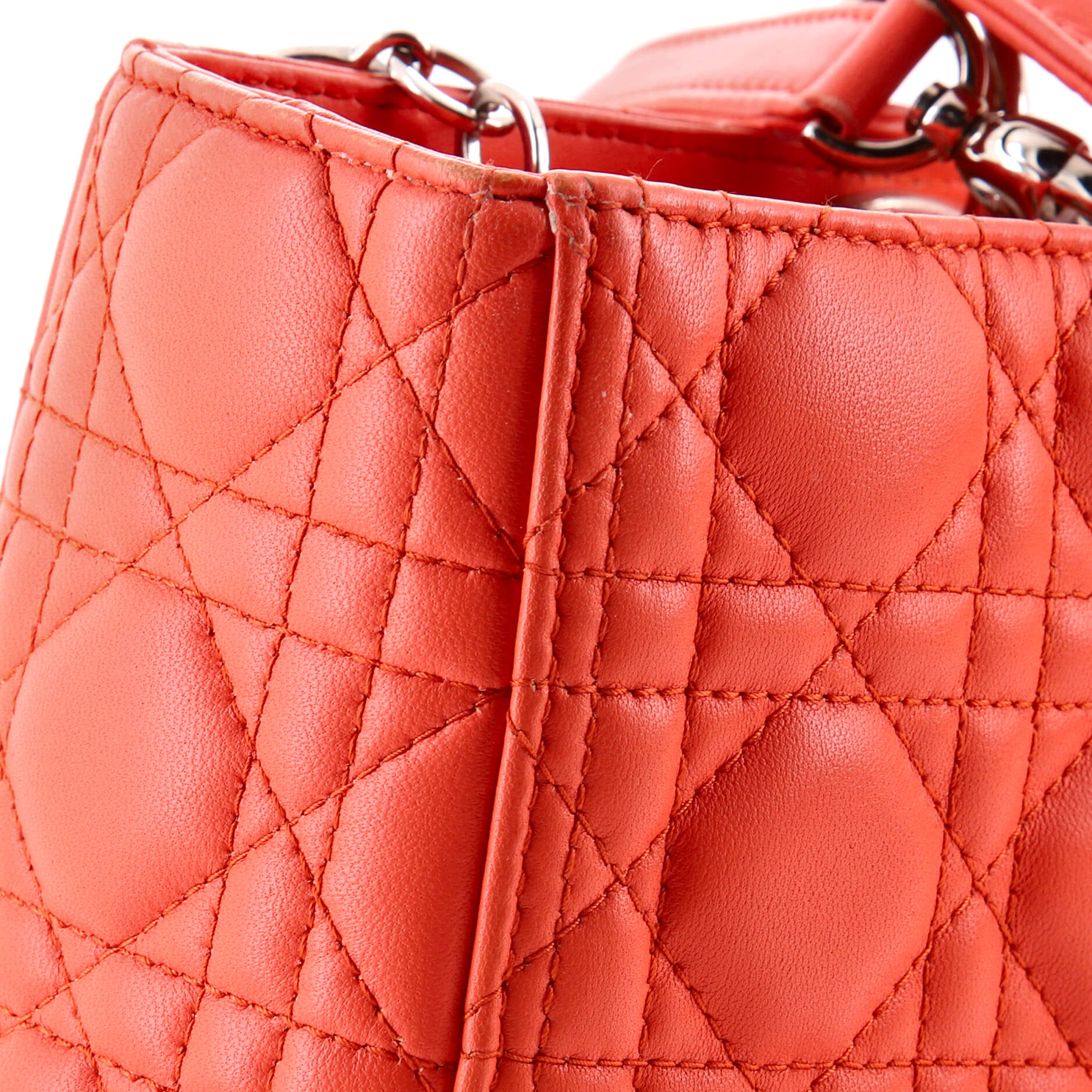 Lady Dior Bag Cannage Quilt Lambskin Large