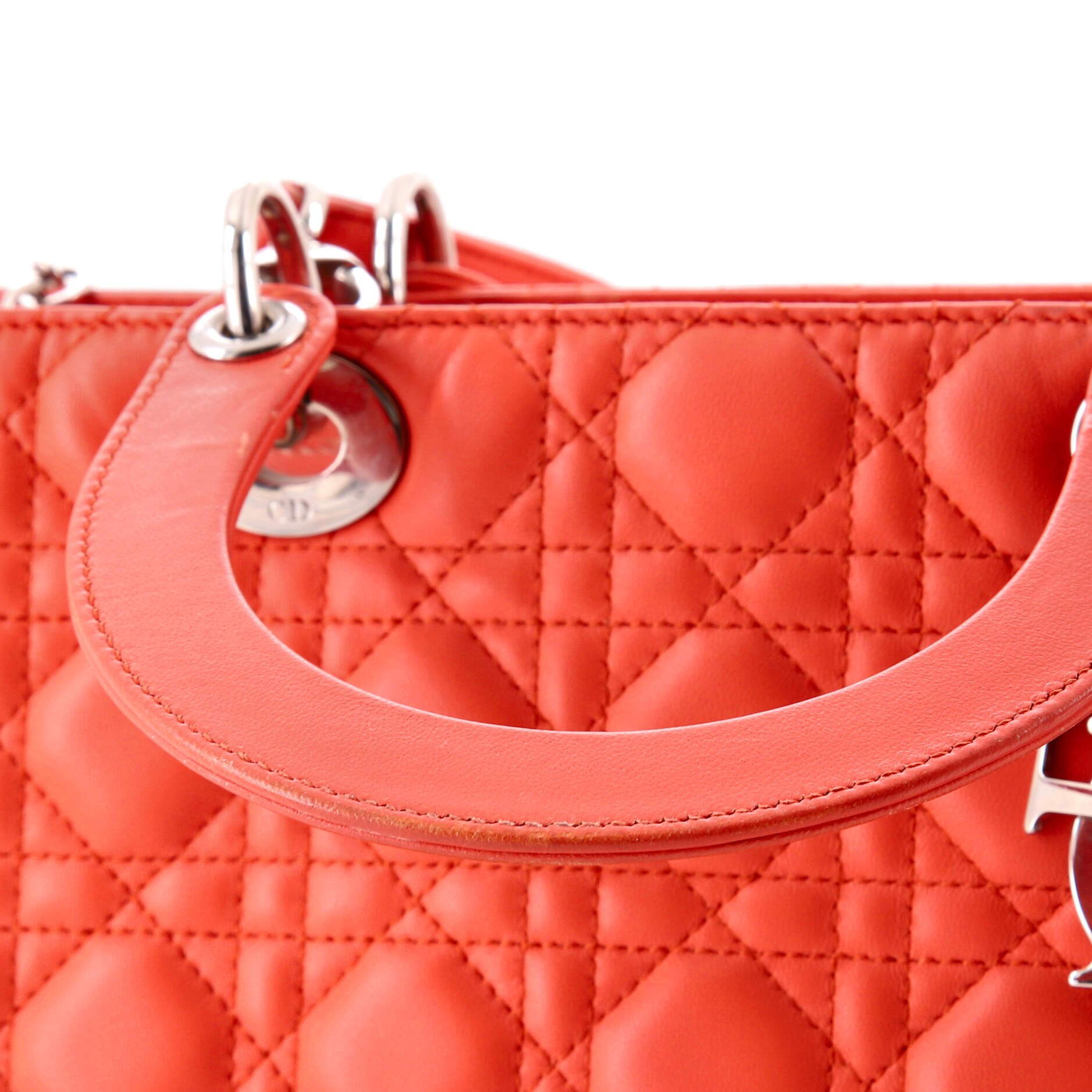 Lady Dior Bag Cannage Quilt Lambskin Large