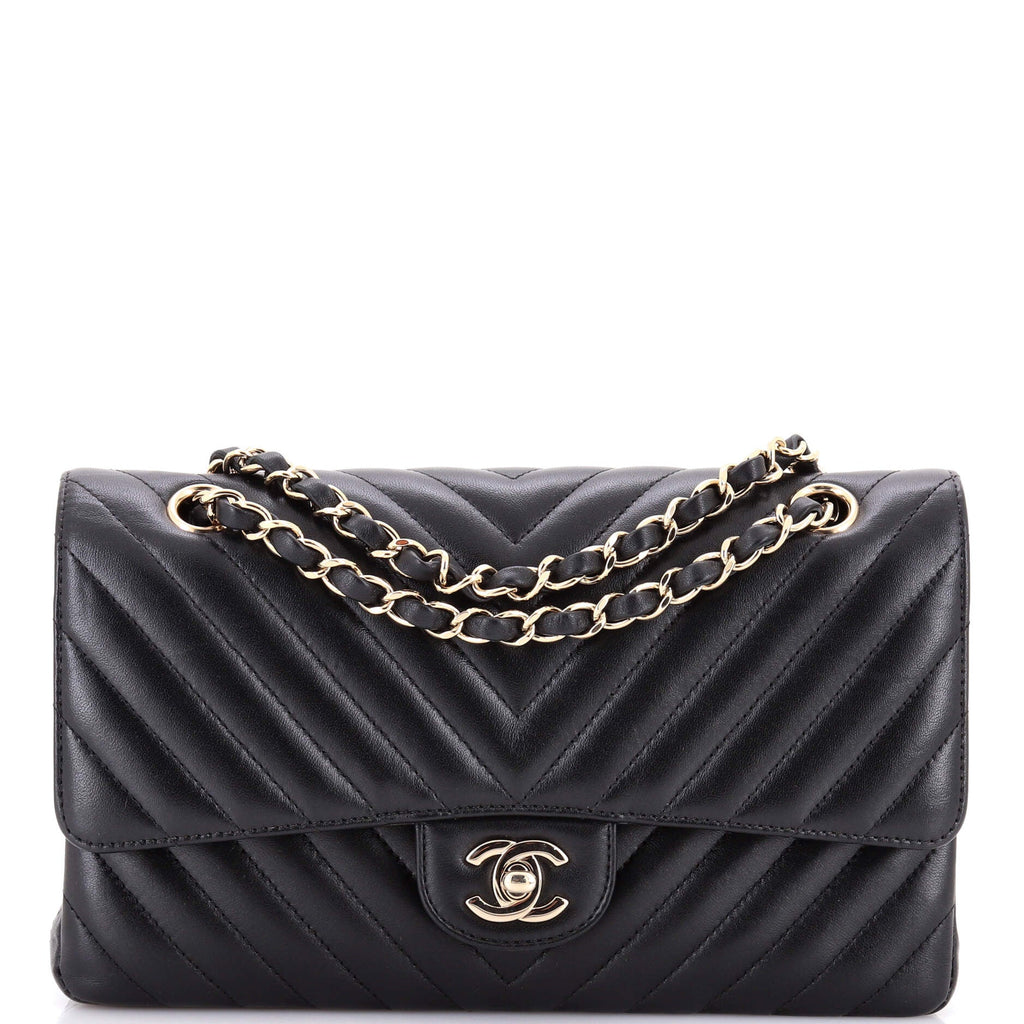 Classic Double Flap Bag Chevron Lambskin Medium