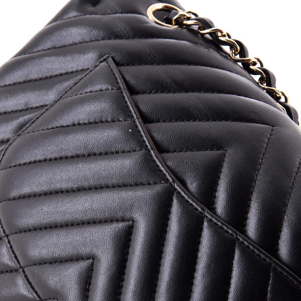 Classic Double Flap Bag Chevron Lambskin Medium