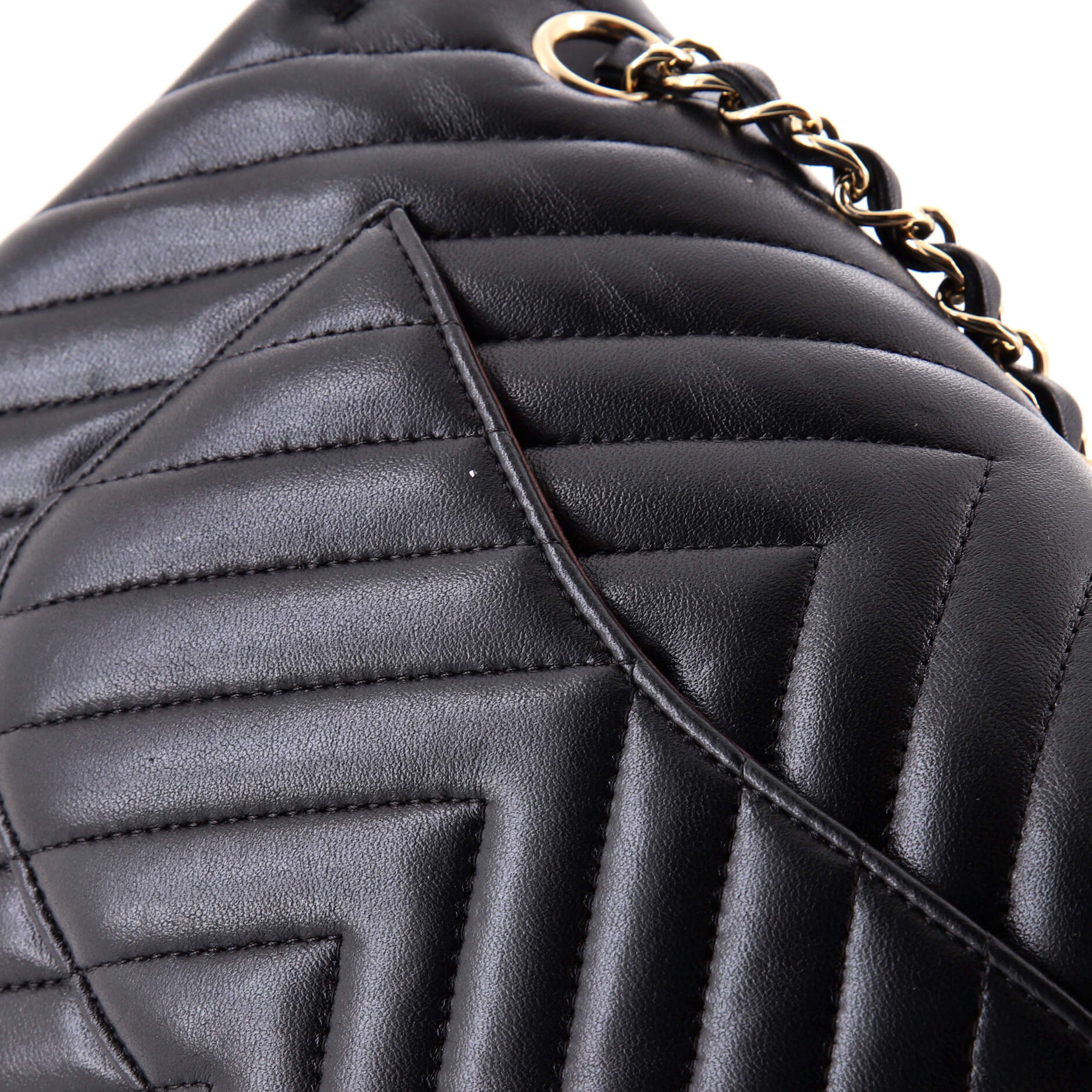 Classic Double Flap Bag Chevron Lambskin Medium