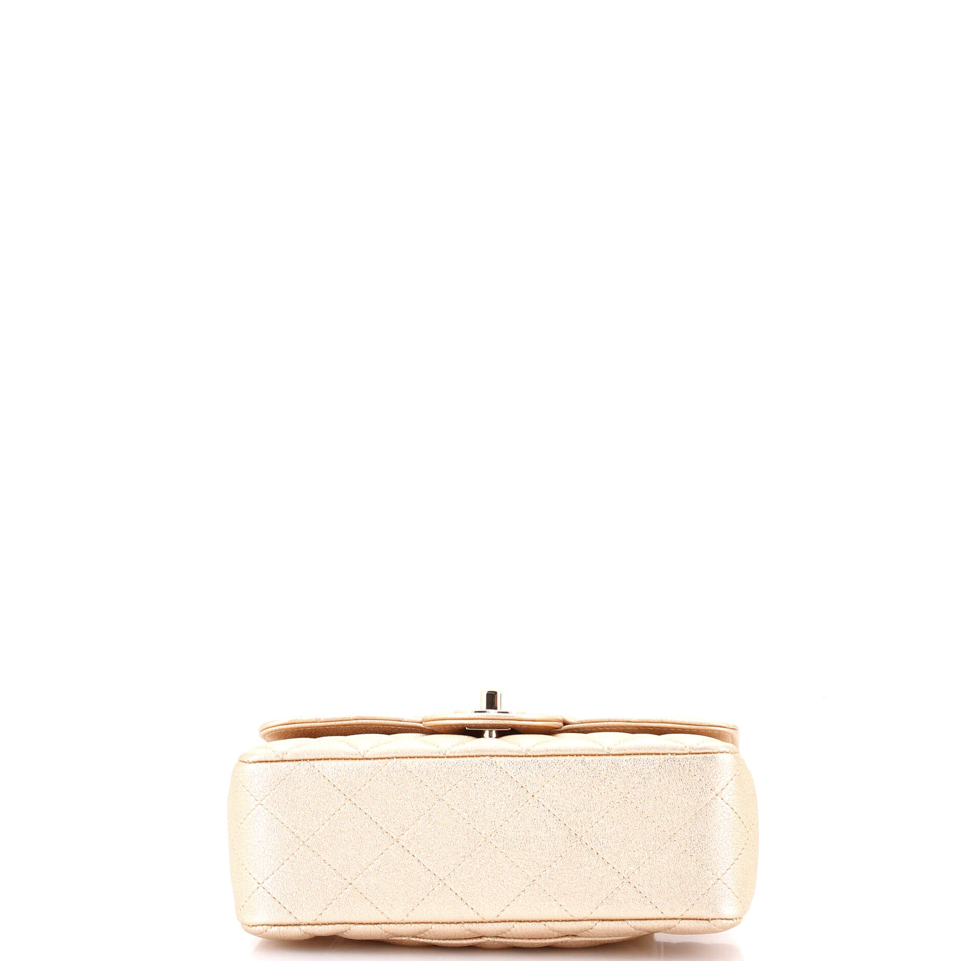 Classic Single Flap Bag Quilted Metallic Lambskin Mini