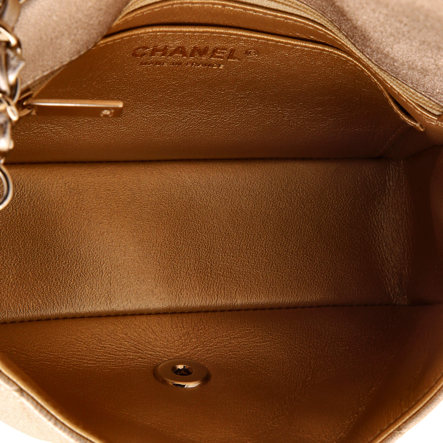 Classic Single Flap Bag Quilted Metallic Lambskin Mini