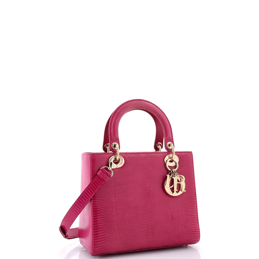 Lady Dior Bag Lizard Medium
