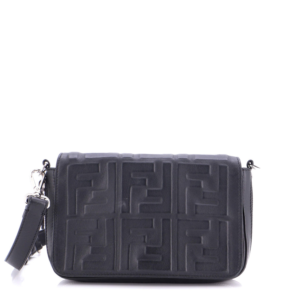 Expandable Flap Bag Zucca Embossed Leather