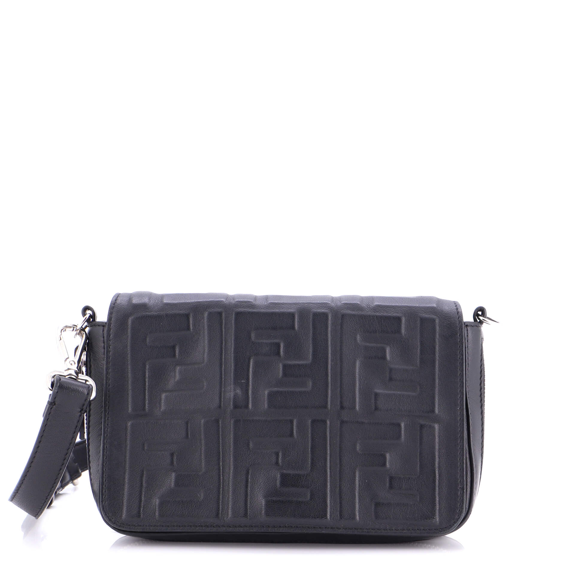 Expandable Flap Bag Zucca Embossed Leather