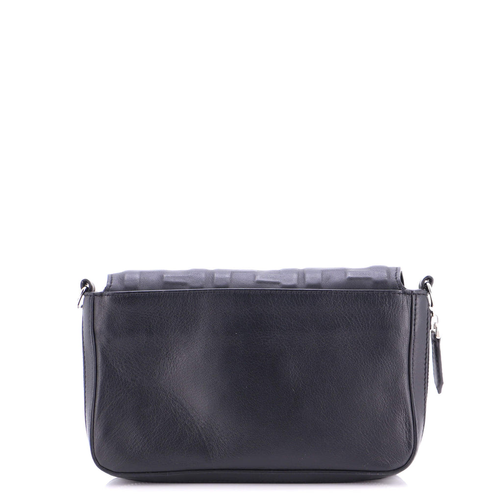 Expandable Flap Bag Zucca Embossed Leather