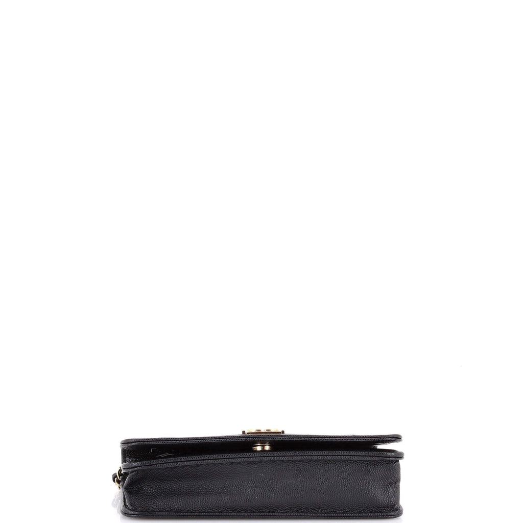 Boy Wallet on Chain Quilted Caviar