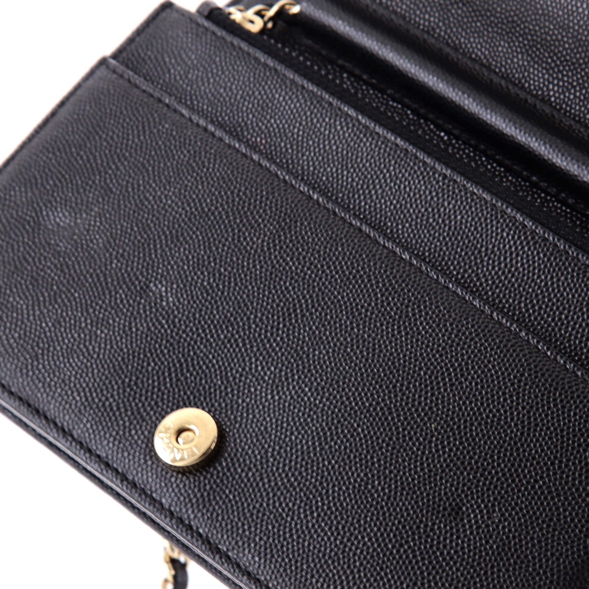 Boy Wallet on Chain Quilted Caviar