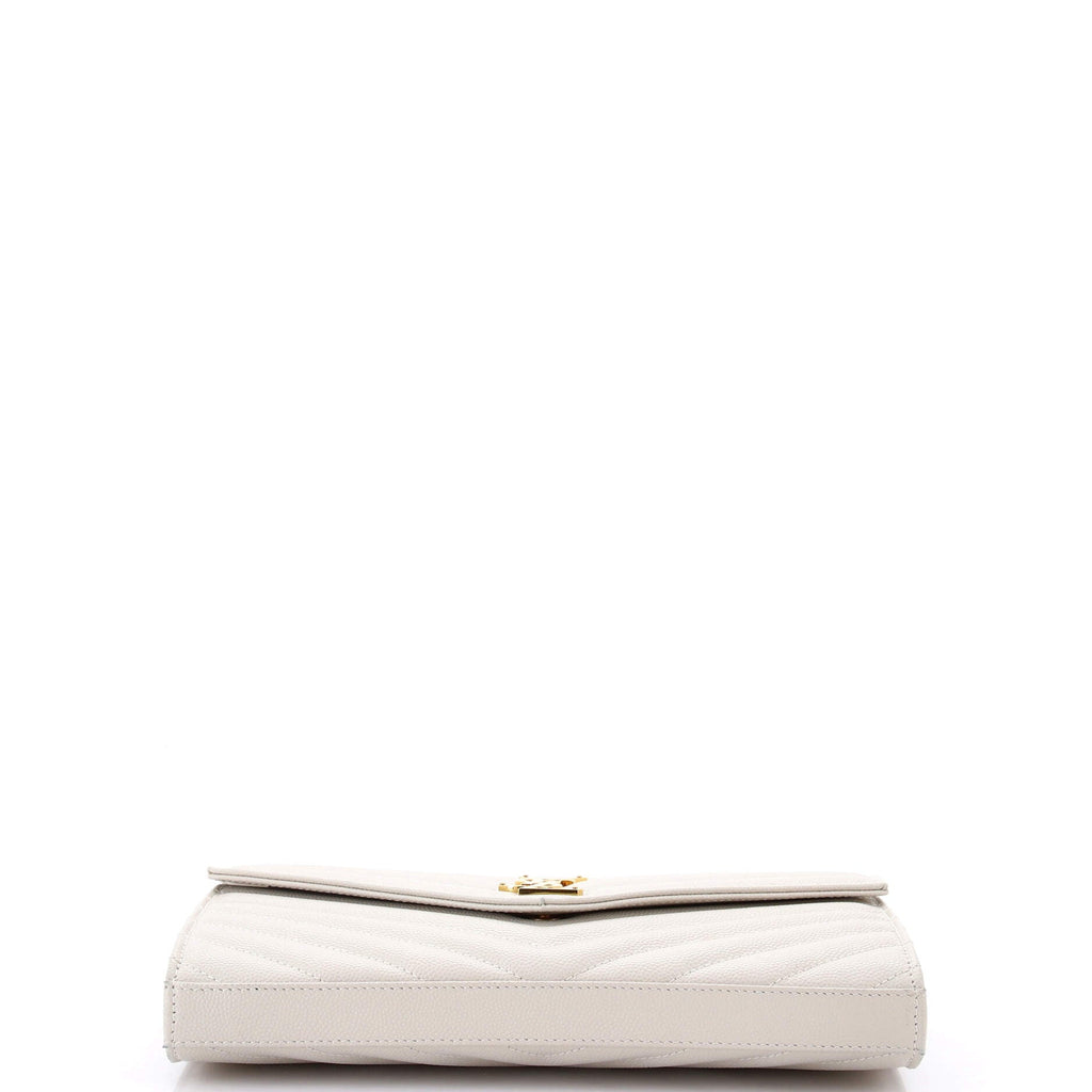 Classic Monogram Wallet on Chain Matelasse Chevron Leather Medium