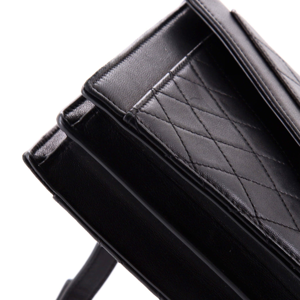 Gaby Envelope Satchel Quilted Leather Mini