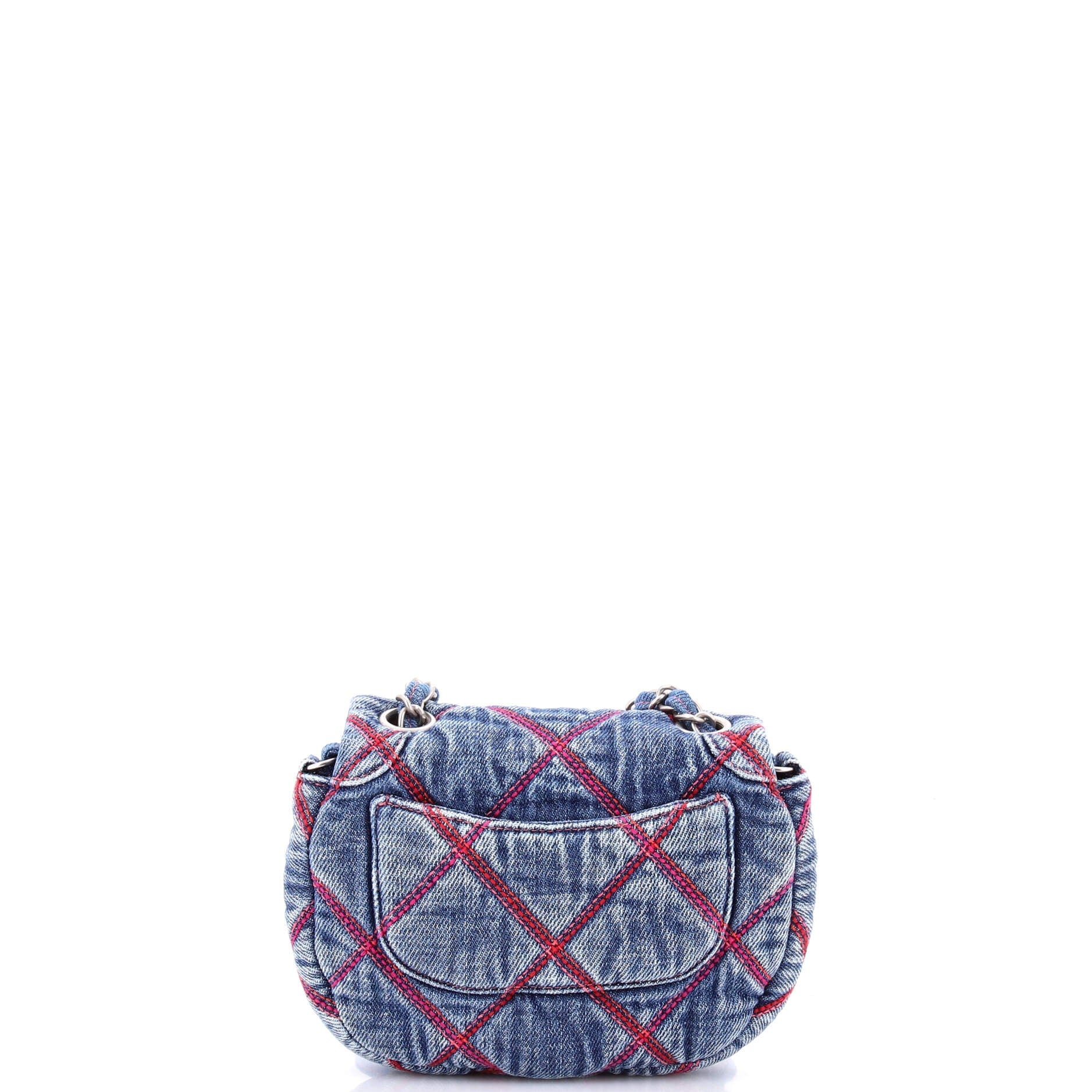 Coco Beach Messenger Bag Quilted Denim Mini