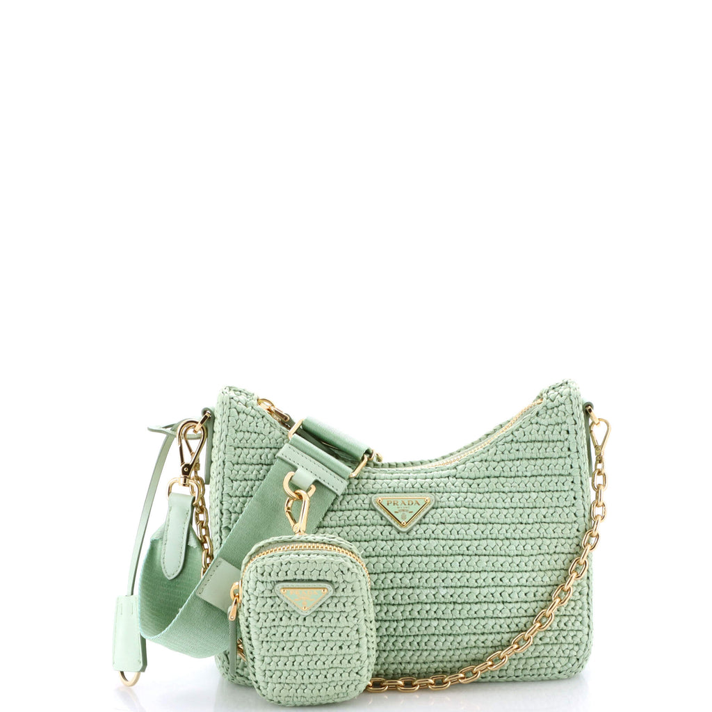 Re-Edition 2005 Shoulder Bag Raffia Small