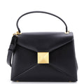 One Stud Top Handle Flap Bag Leather Small