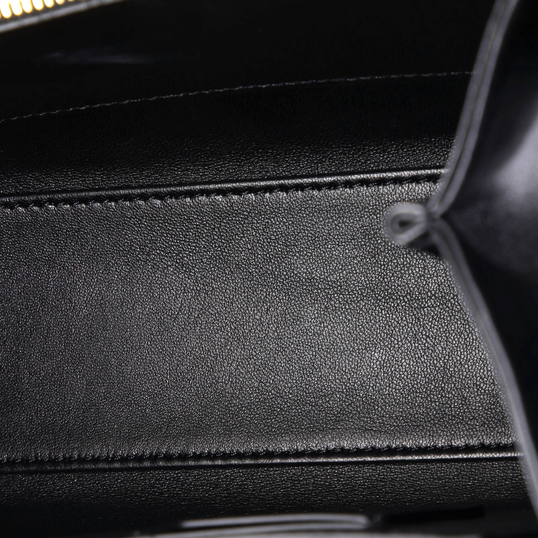 One Stud Top Handle Flap Bag Leather Small