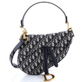 Saddle Handbag with Strap Oblique Canvas Medium