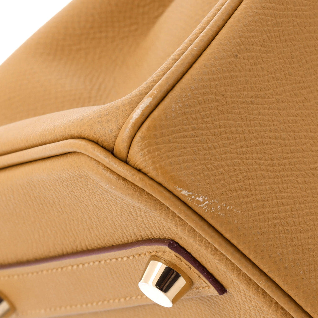 Birkin Handbag Sesame Epsom with Gold Hardware 30
