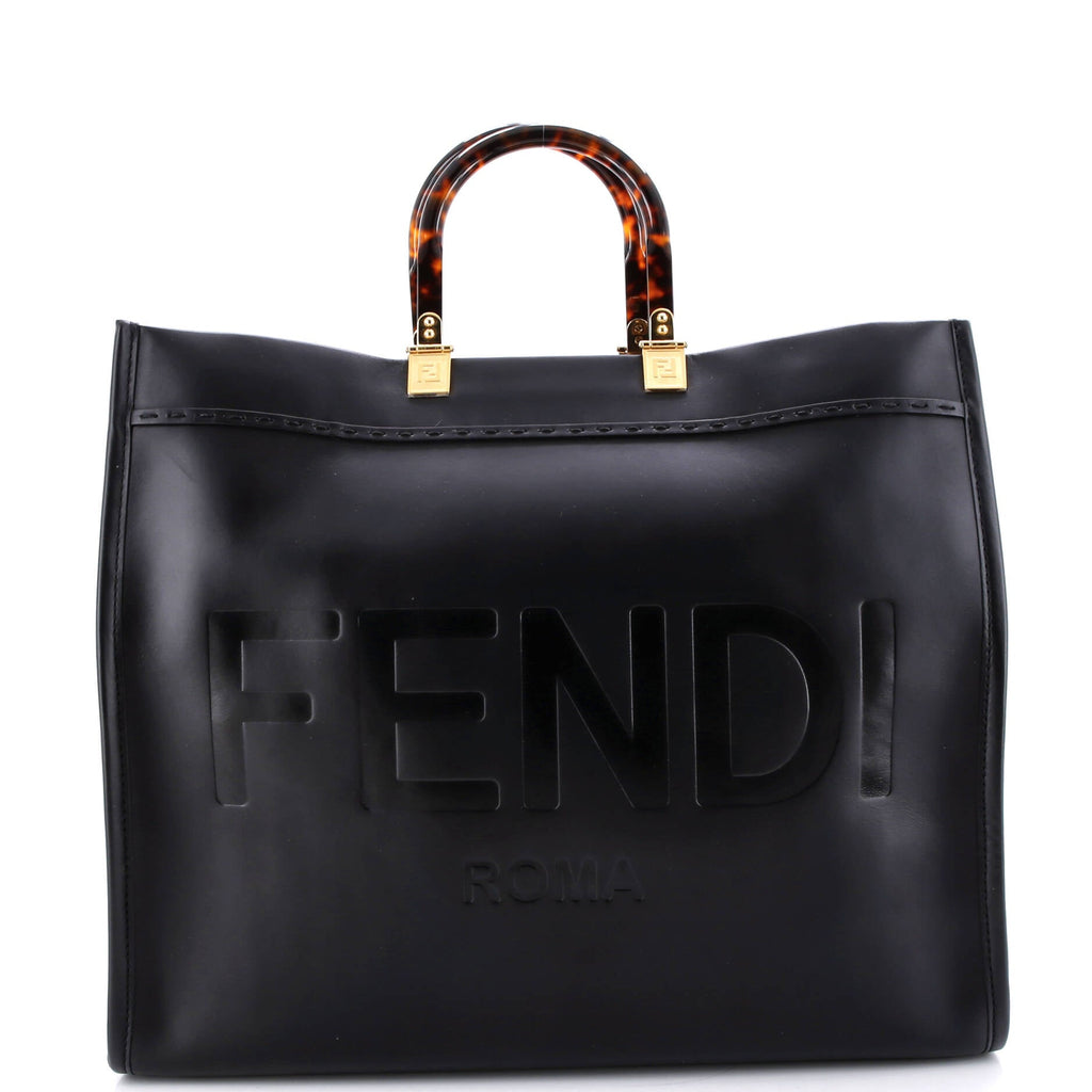 Sunshine Shopper Tote Leather Large