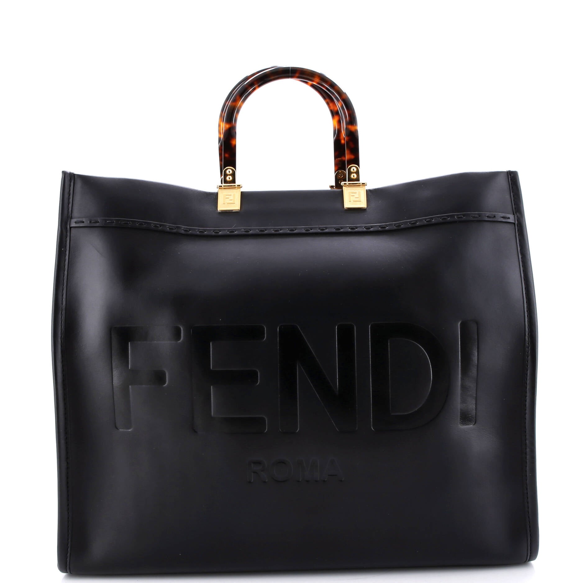 Sunshine Shopper Tote Leather Large