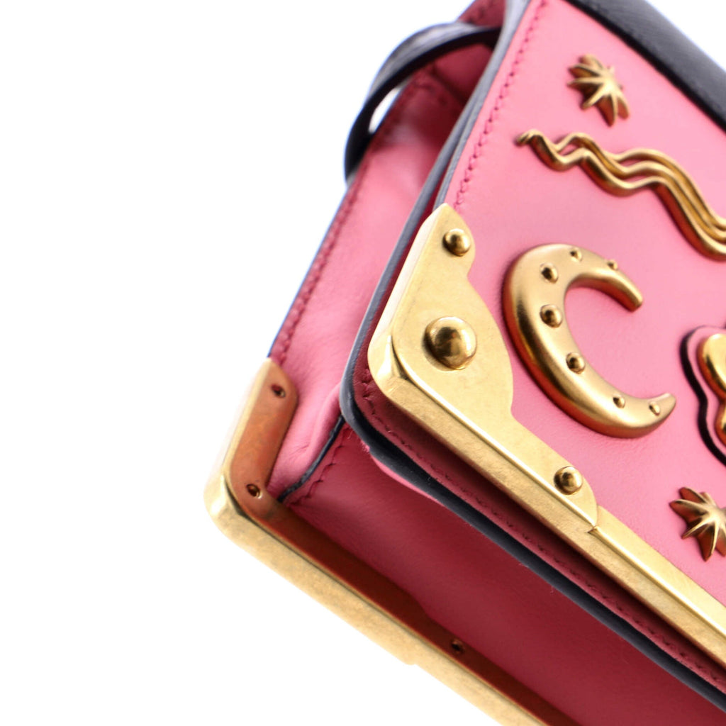 Cahier Crossbody Bag Embellished Leather Small